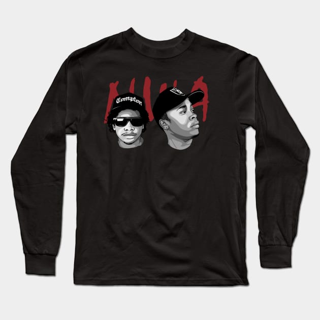 Dr Dre & Eazy-E - Nwa - Long Sleeve T-Shirt | TeePublic